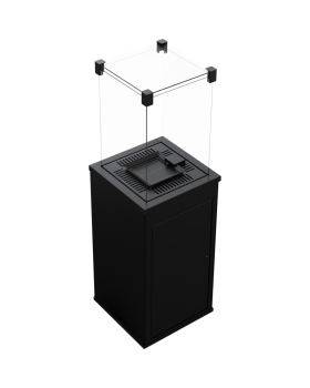 Газовая топка PATIO/G31/37MBAR/CZ/P - черное тиснение, с пультом ДУ-foto4