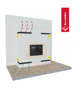 Решётка Kratki Luft 40х80х120 угловая правая черная 45S-foto5