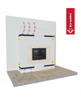 Решётка Kratki Luft 40х80х120 угловая правая черная 45S-foto5