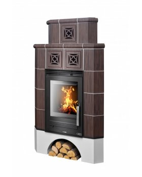 Печь-камин ABX Regina керамическая угловая-foto3