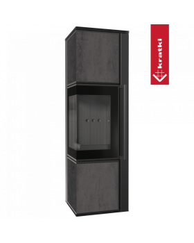 Дровяная стальная печь TORA/M NATURALI PIETRA DI SAVOIA ANTRANCITE BOCCIARDATA-foto5