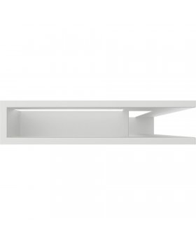 Вентиляционная решетка Люфт угловая/9*40 см правая белая-foto2