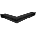 Вентиляционная решетка Люфт угловая правая черная 90
