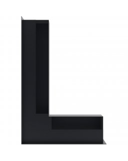 Вентиляционная решетка Люфт угловая/9*40 см левая графит-foto3