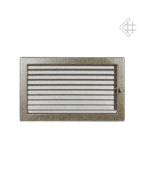 Вентиляционная решетка 22х30 черная/латунь пористая с жалюзи