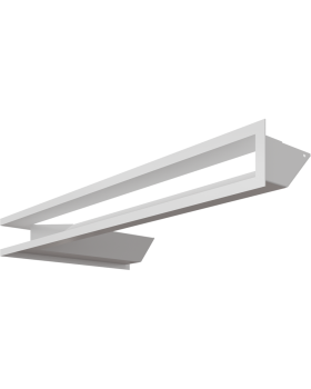 Люфт угловая 9/40/80 см правая белая-foto3