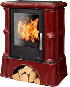 Керамическая печь BAVARIA KI, с кафельным цоколем, с теплообменником, с допуском воздуха-foto3