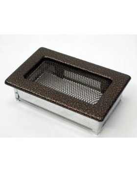 Вентиляционная решетка 11х17 черная/медь пористая