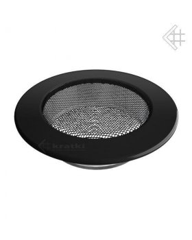 Вентиляционная решетка КРУГЛАЯ черная д.125