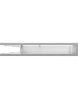 Вентиляционная решетка Люфт угловая левая белая 90-foto2