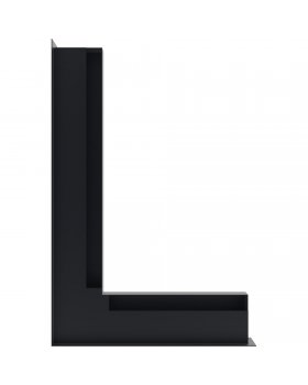 Вентиляционная решетка Люфт угловая/6*40 см левая графит-foto3