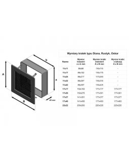 Вентиляционная решетка 11х11 оскар черная-foto2