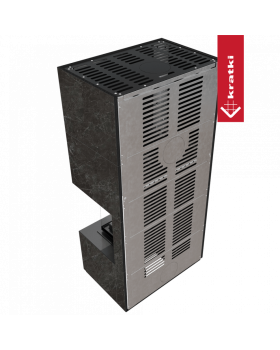 Каминокомплект FLOKI в облицовке NATURALI NERO GRECO, угловое стекло справа-foto5