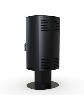 Печь-камин DEFRO HOME ORBIS TOP, 9кВт, белая сталь-foto4