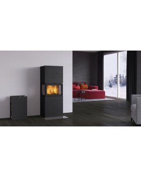 Печь-камин Nordpeis Box Black + топка N-20U-foto5