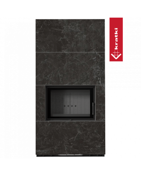 Каминокомплект FLOKI в облицовке NATURALI NERO GRECO