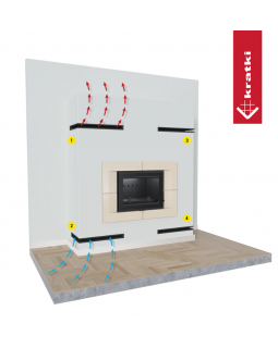 Решётка Kratki Luft 400х600х120 угловая правая черная, 45S-foto5