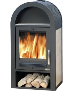 Печь-камин ABX Stockholm 8, с теплообменником