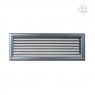 Вентиляционная решетка 17х49 Оскар графитовая с жалюзи