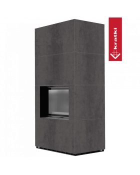 Каминокомплект FLOKI в облицовке NATURALI PIETRA DI SAVOIA ANTRANCITE BOCCIARDATA-foto5