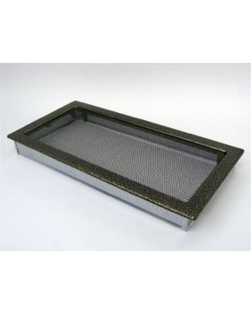 Вентиляционная решетка 22х45 черная/латунь пористая