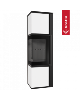 Дровяная стальная печь TORA/M 8 кВт белая-foto5