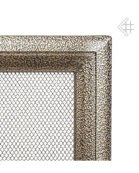 Вентиляционная решетка 17х37 Оскар черная/латунь-foto2