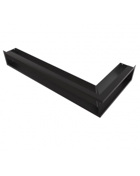 Решётка Kratki Luft 560х560х120 45S угловая черная-foto2