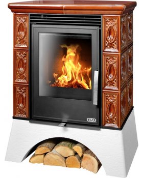 Печь-камин ABX Helvetia KPI керамическая, с допуском воздуха