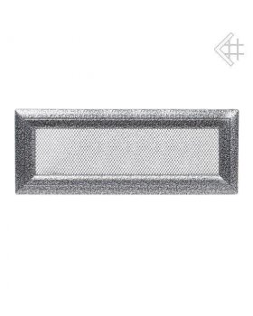 Вентиляционная решетка 11х42 Оскар черная/хром Вентиляционная решетка 11х42 Оскар черная/хром