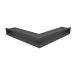 Вентиляционная решетка Люфт угловая стандарт графитовая 90