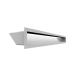 Вентиляционная решетка Люфт белая 9x80