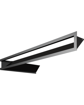 Люфт угловая 9/40/80 см правая черная-foto6