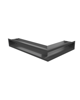 Вентиляционная решетка Люфт угловая/9*40 см левая графит-foto4