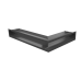 Вентиляционная решетка Люфт угловая/9*40 см левая графит
