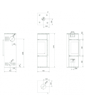 Дровяная стальная печь TORA/S, FOKOS SALE-foto8