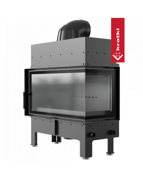 Каминная топка FLOKI/L/P угловое стекло справа