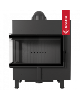 Топка LUCY/14/L/BS, Г-образное стекло слева