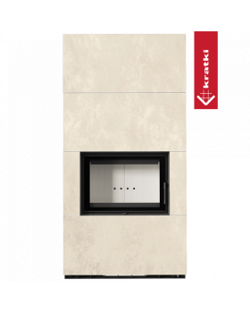 Каминокомплект FLOKI в облицовке OXIDE BIANCO-foto2