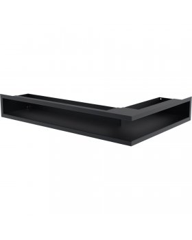 Вентиляционная решетка Люфт угловая/9*40 см левая графит