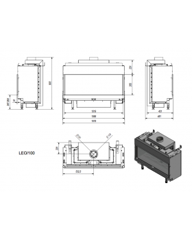 Газовая топка LEO/100/G20 (магистральный газ)-foto3
