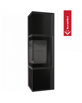 Дровяная стальная печь TORA/M 8 кВт черная-foto5