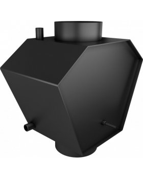 Теплообменник водный для дымохода с трубами, W-образный