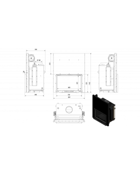 Печь Bulik 100 Стекло-foto2