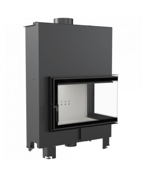 Топка с водяным контуром MBO/PW/15/P/BS/W, Г-образное стекло справа, змеевик-foto3