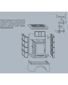 Печь-камин ABX BRITANIA K керамическая, с теплообменником-foto3