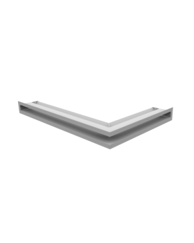 Вентиляционная решетка Люфт угловая/6*40см левая белая-foto4