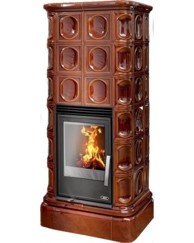 Печь-камин ABX KALEDONIE KPI керамическая, с допуском воздуха и верх. плитой-foto2