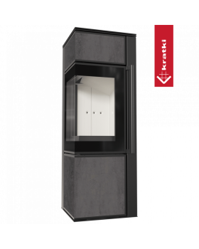 Дровяная стальная печь TORA/S, NATURALI PIETRA DI SAVOIA ANTRANCITE BOCCIARDATA-foto4