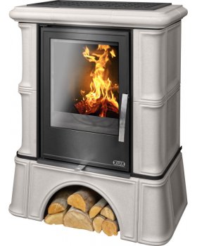 Печь-камин ABX BAVARIA KI керамическая, с кафельным цоколем, с теплообменником, с допуском воздуха-foto5